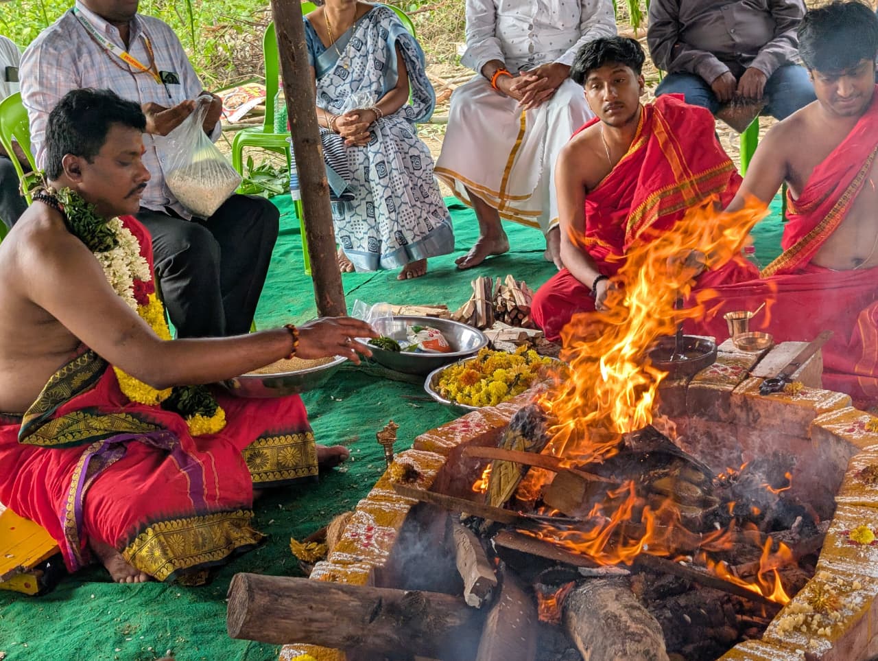 Bhoomi pooja and Chandi Homam in Upcoming Venture